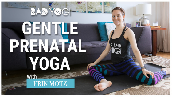 gentle prenatal yoga bad yogi blog feat